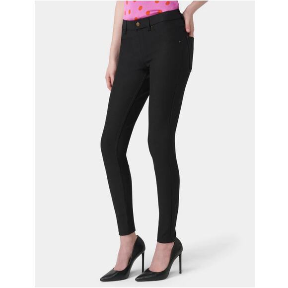 Hue Women's Black Essential Denim Straight Leg Leggings Size S - Picture 3 of 7